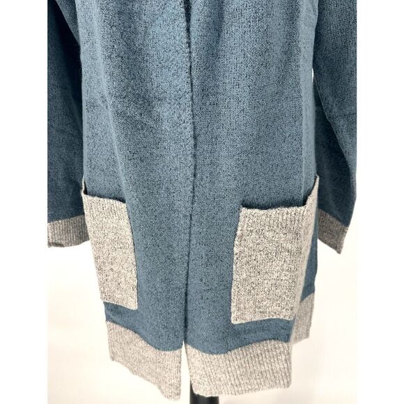 Stitch Fix Lety & Me Cardigan Blue/Gray Color Block Open front LongSleeve Size M - Picture 3 of 9